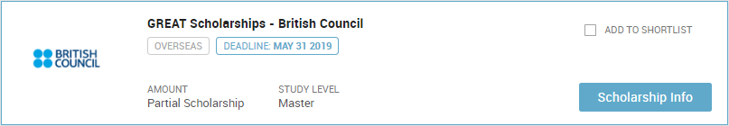 GREAT Scholarships – British Council